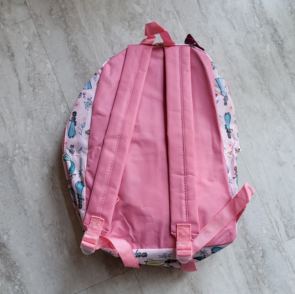 DISNEY PRINCESS Pink 17" Backpack NWT - Picture 2 of 7